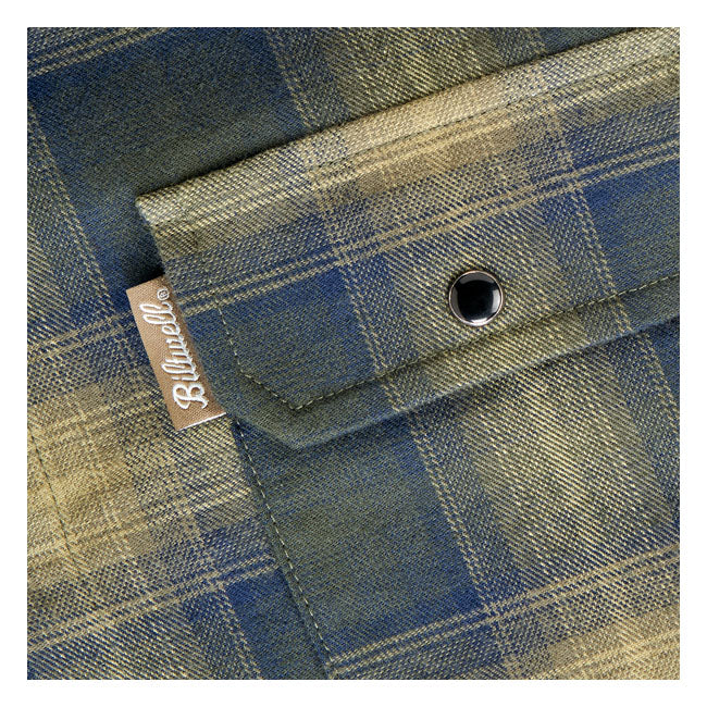 Biltwell Hi Test Flannel shirt moss Shirts Biltwell