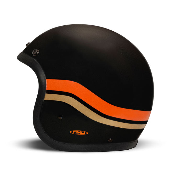 *10 Working Days Extra Transit Time* Dmd Retro Helmet Matt Black Sunset Helmets Dmd