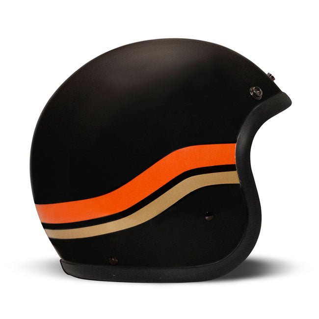 *10 Working Days Extra Transit Time* Dmd Retro Helmet Matt Black Sunset Helmets Dmd