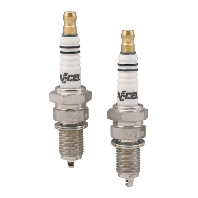 Accel, U-groove platinum spark plug set. 12mm Spark Plugs Accel