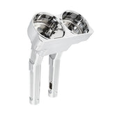 10” Method Kickback Risers, Chrome - 15-24 Touring Risers Arlen Ness