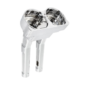 10” Method Kickback Risers, Chrome - 15-24 Touring Risers Arlen Ness
