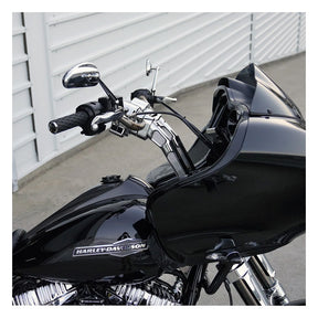 10” Method Kickback Risers, Chrome - 15-24 Touring Risers Arlen Ness