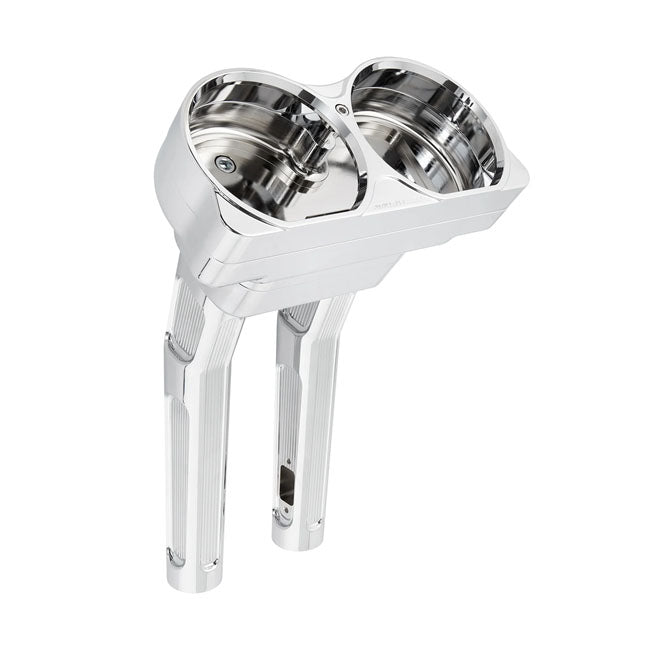 10” Method Kickback Risers, Chrome - 15-24 Touring Risers Arlen Ness