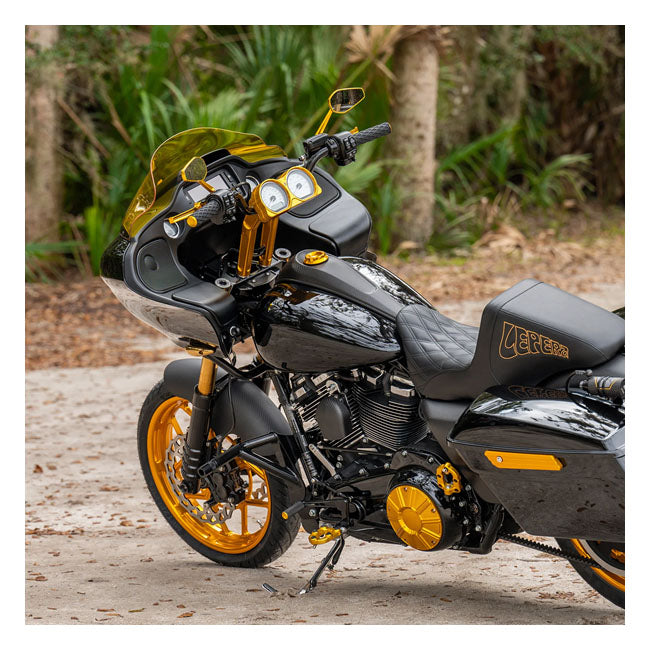 Arlen Ness Method® Bagger Kickback Risers, Gold - 15+ Touring Risers Arlen Ness