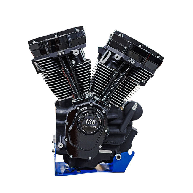 S&S Cycle MK136 Black Edition Engine With 550G Cam - 17-23 Oil-Cooled Touring Engines S&S Cycle