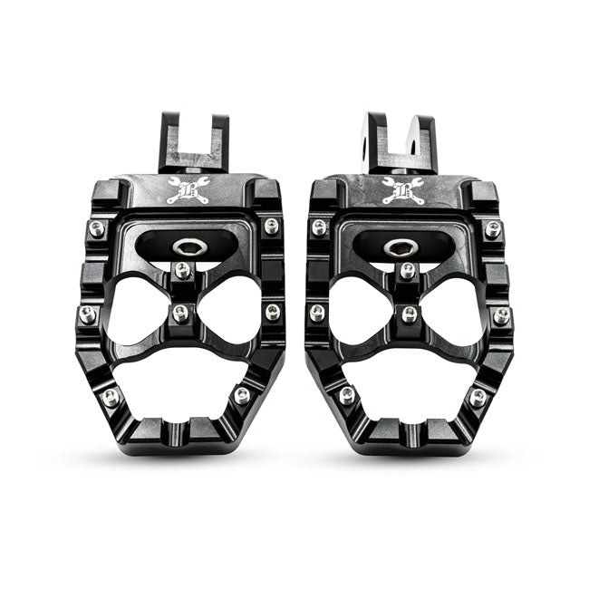 Burly, MX Evolution foot pegs. Black Rider Pegs Burly Brand