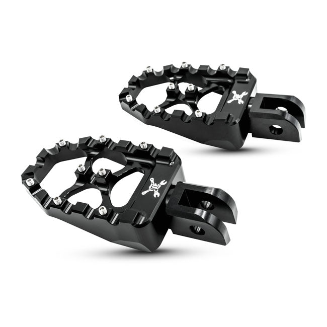 Burly, MX Evolution foot pegs. Black Rider Pegs Burly Brand
