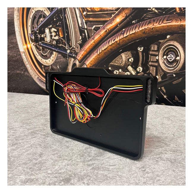 Dmp, License Plate Frame 3.0 France. Matte Black License Plate Frames Danish Motorcycle Parts