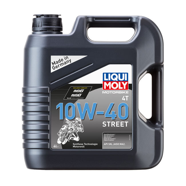 *24H EXTRA TRANSIT TIME* Liqui Moly, 4T 10W-40 Street oil. 4 liter OILS Liqui Moly
