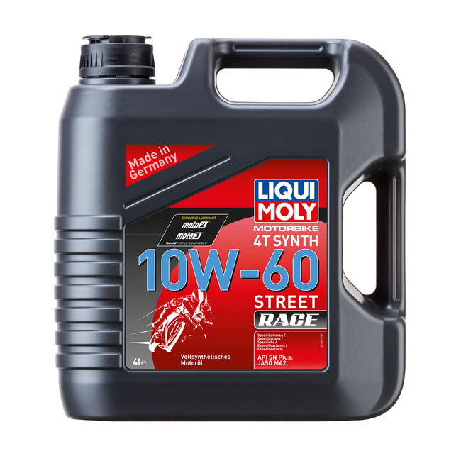 *24H EXTRA TRANSIT TIME* Liqui Moly, 4T Synthetic 10W-60 Street Race motor oil 4L OILS Liqui Moly