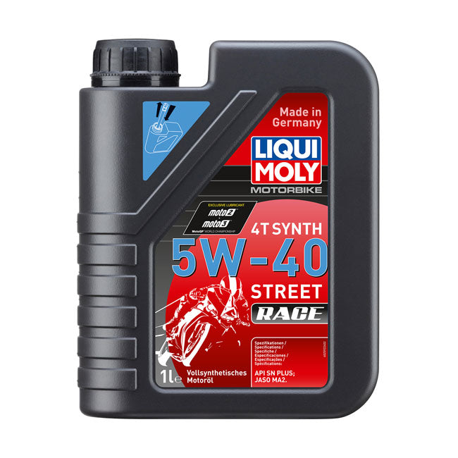 Liqui Moly, 4T Synthetic 5W-40 Street Race motor oil. 1L OILS Liqui Moly