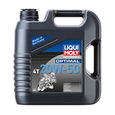 Liqui Moly, motorbike 4T 20W-50 Optimal. 4 liter OILS Liqui Moly