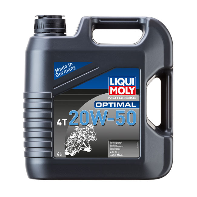 Liqui Moly, motorbike 4T 20W-50 Optimal. 4 liter OILS Liqui Moly