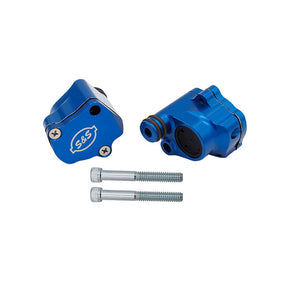 S&S Cycle Breather Head Kit Billet Anodized Blue M8 2017 2024 Breathers Varia S&S Cycle