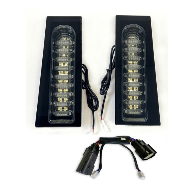 Custom Dynamics ProBEAM® Dual Color Run & Turn Fillerz®, Black - 14-23 Touring Indicator Lights Led Custom Dynamics
