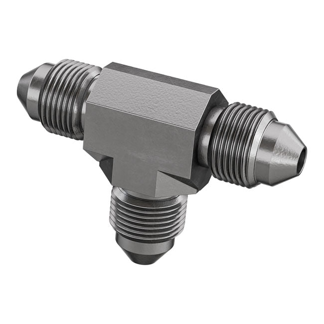 Goodridge, Male T-fitting. Highly polished stainless steel Brake Line Adapter Fittings Goodridge