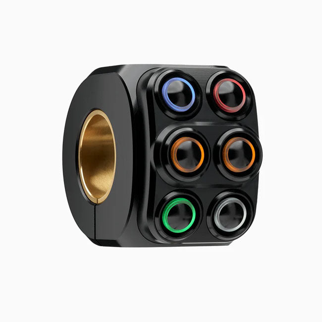 Motogadget, mo.switch Pro Push 6 Button. Black Push Buttons Motogadget
