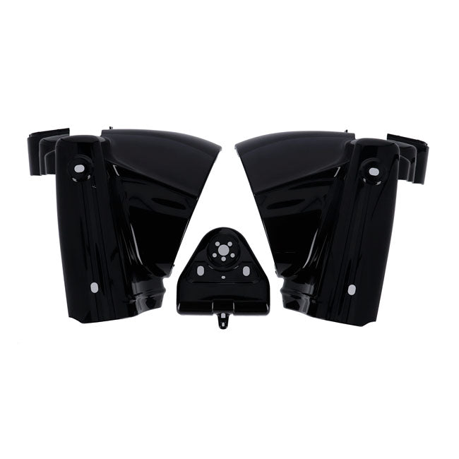 Mcs, Road King Headlamp Nacelle Cover. Black Headlamp Kits Mcs