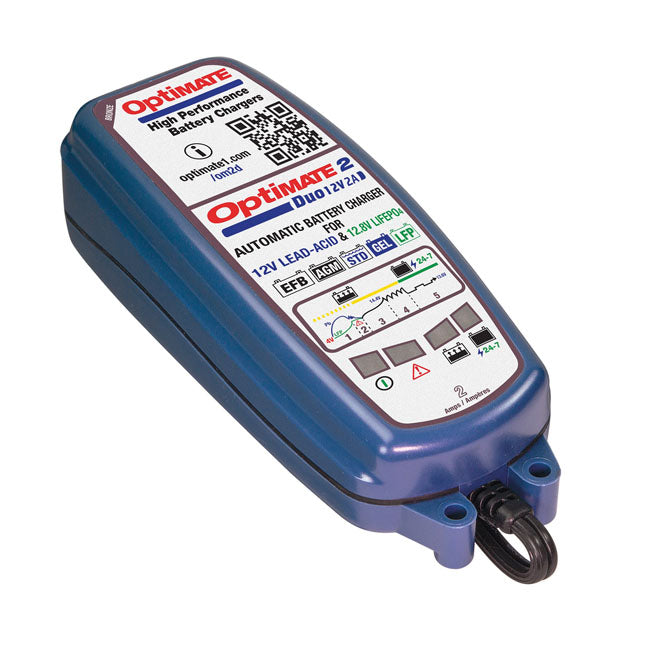 Tecmate, Optimate, 2 Duo 12 V Battery Charger. Bronze Battery Chargers Optimate