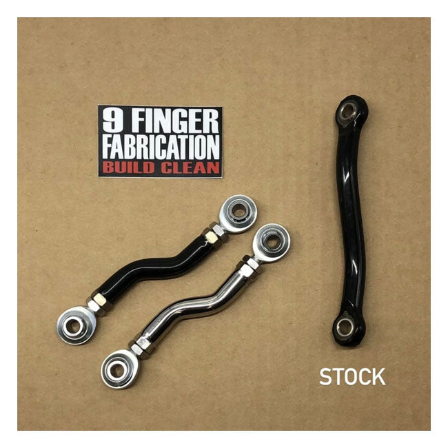9Finger Fabrication, M8 mid-control brake linkage. Black Brake Rods 9 Finger Fabrication Llc