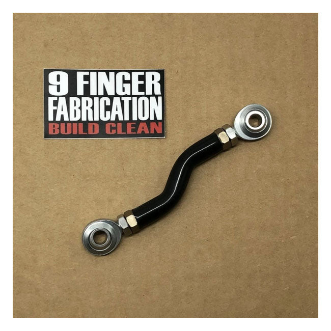 9Finger Fabrication, M8 mid-control brake linkage. Black Brake Rods 9 Finger Fabrication Llc
