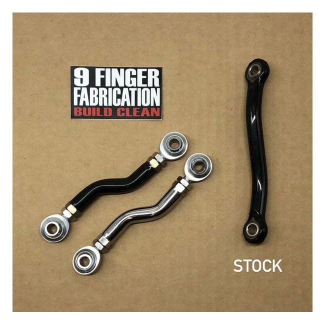 9Finger Fabrication, M8 mid-control brake linkage. Polished Brake Rods 9 Finger Fabrication Llc