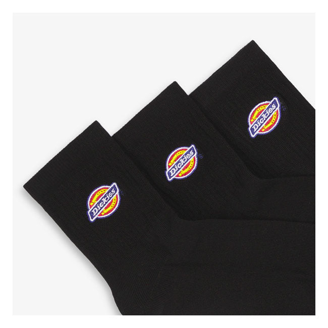 Dickies Valley Grove Mid Sock, Black Socks Dickies