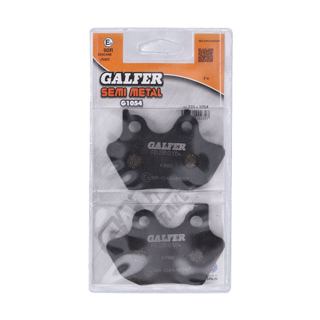 Galfer, brake pads. G1054 Semi Metal. Front Brake Pads Galfer