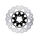 Galfer Brake Rotor Floating Wave Steel Center, Black Brake Rotors Galfer