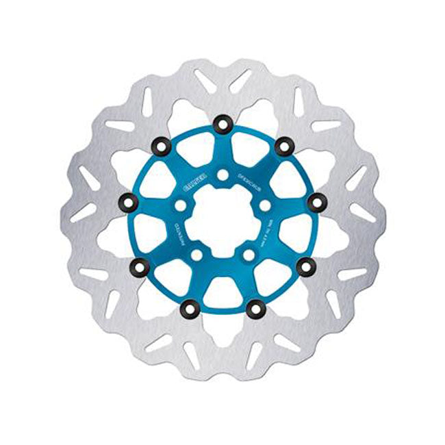 Galfer brake rotor. Wave. Floating. Blue. 300x5mm Brake Rotors Galfer