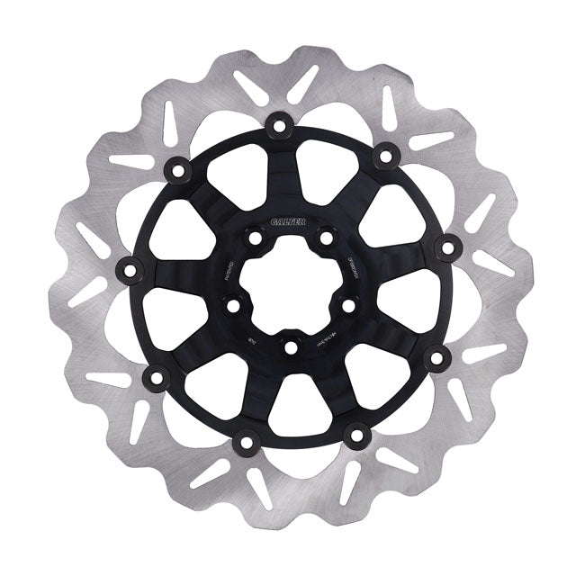 Galfer brake rotor. Wave. Floating. Black/Bright. 330x5mm Brake Rotors Galfer