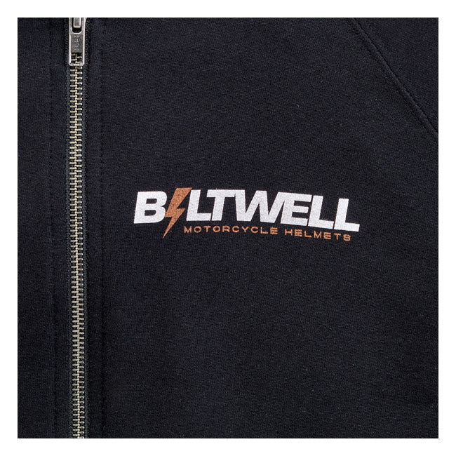 Biltwell Bolts zip hoodie black Hoodies Biltwell