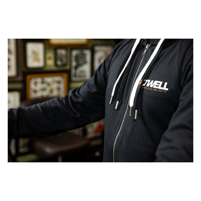 Biltwell Bolts zip hoodie black Hoodies Biltwell