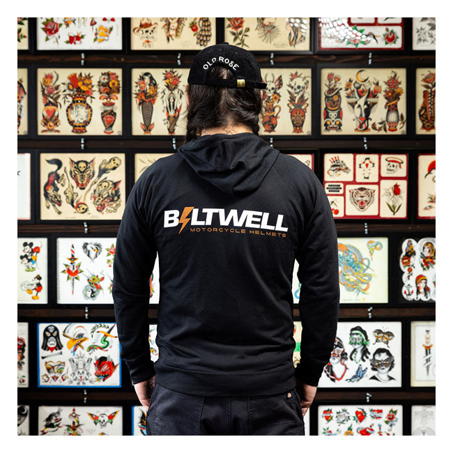 Biltwell Bolts zip hoodie black Hoodies Biltwell