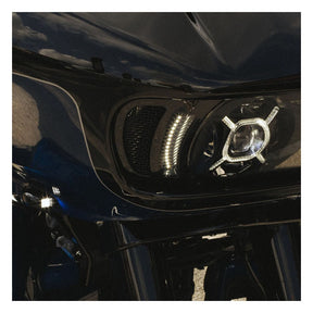 Custom Dynamics Vent Inserts LED Turn Signal, Gloss Black - 15+ Touring Turn Signals Fairing Custom Dynamics