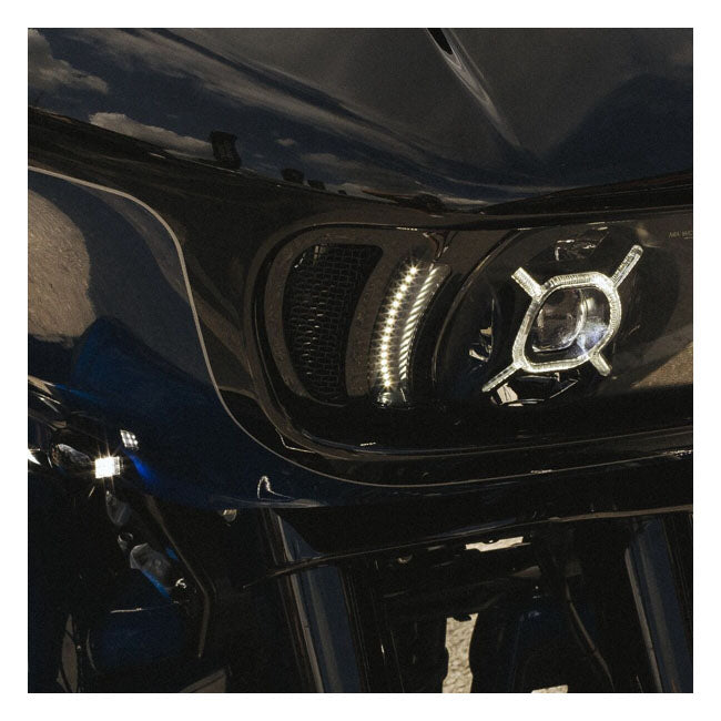 Custom Dynamics Vent Inserts LED Turn Signal, Gloss Black - 15+ Touring Turn Signals Fairing Custom Dynamics