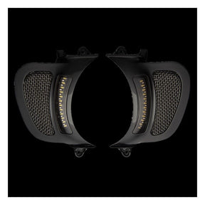 Custom Dynamics Vent Inserts LED Turn Signal, Gloss Black - 15+ Touring Turn Signals Fairing Custom Dynamics