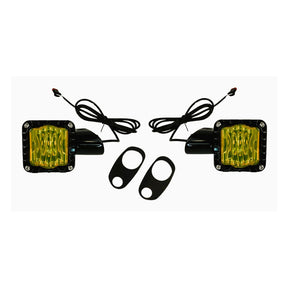 Custom Dynamics Shark Demon™ SAE Selective Yellow LED Front Turn Signals - 15+ Road Glide Indicator Lights Led Custom Dynamics