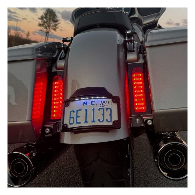 Custom Dynamics Fillerz® Fender Support Bolt Covers, Black - 14+ Touring Taillight Grills Custom Dynamics