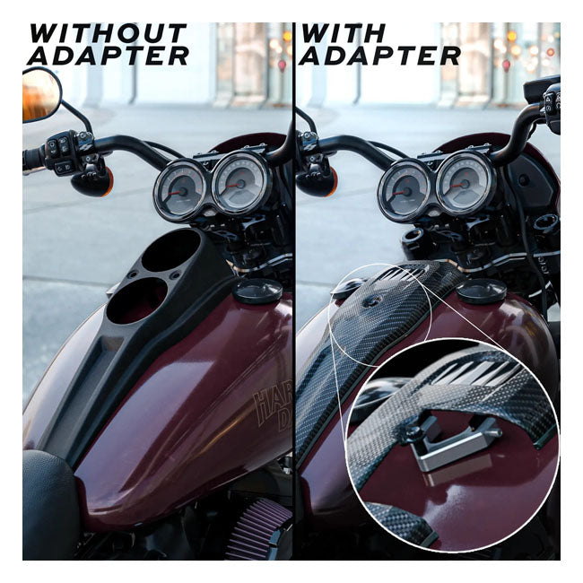 Kraus Motor Co. Dash Adapter - 18-20 Softail Lowrider S Tank Covers Kraus Motor Co.