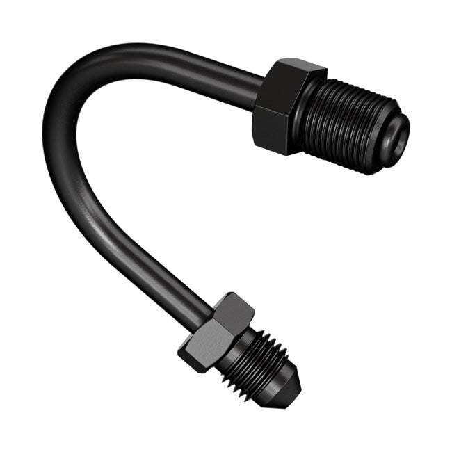 Goodridge, pipe fitting 150 degree ''U'' bend. Black zinc Brake Line Adapter Fittings Goodridge