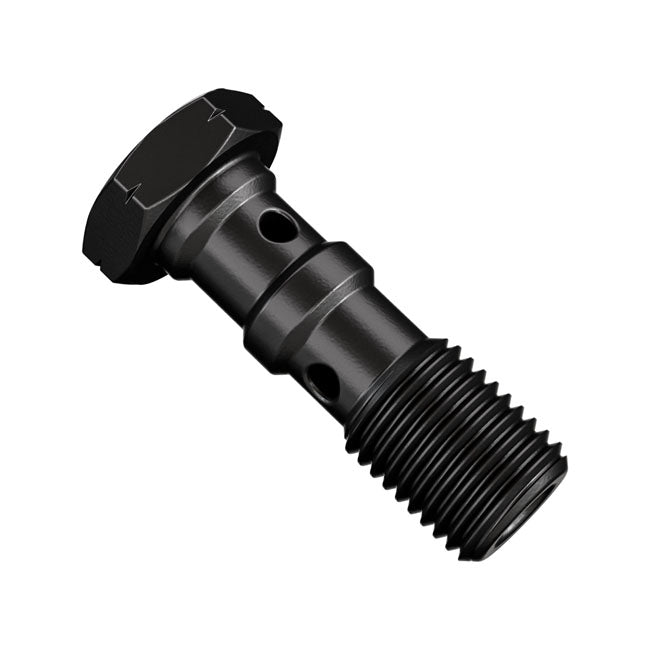 Goodridge M10 X 1.25 double banjo bolt black Banjo Bolts Goodridge