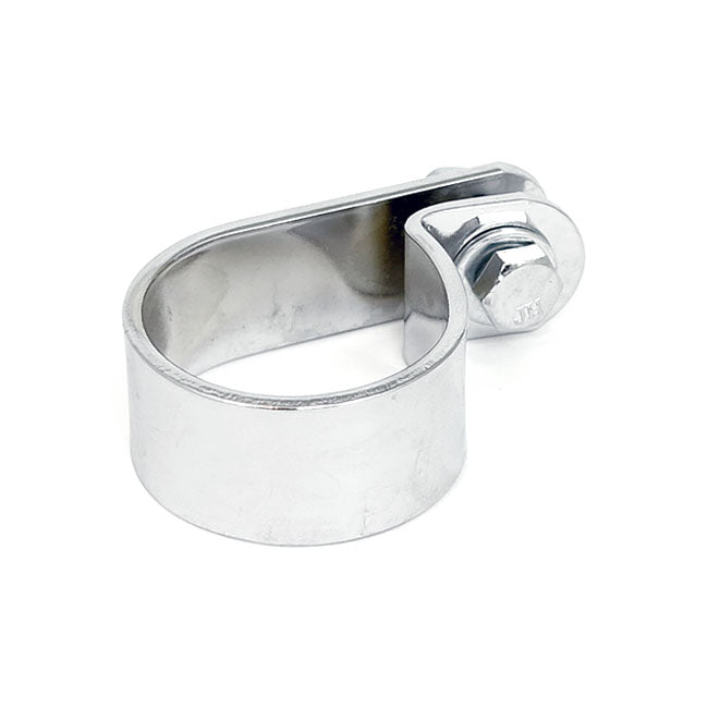 Paughco, Muffler P-clamp 1-3/4" chrome Exhaust Mount Parts Paughco