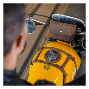 Trip Machine Sidekick Moto Pouch Mocha Touring Luggage Tripmachine