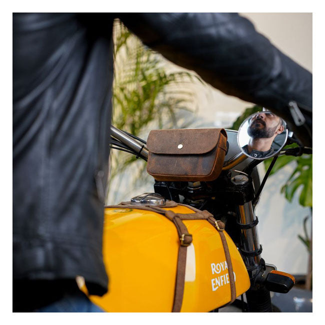 Trip Machine Sidekick Moto Pouch Mocha Touring Luggage Tripmachine