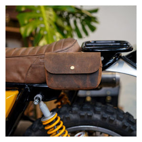 Trip Machine Sidekick Moto Pouch Mocha Touring Luggage Tripmachine