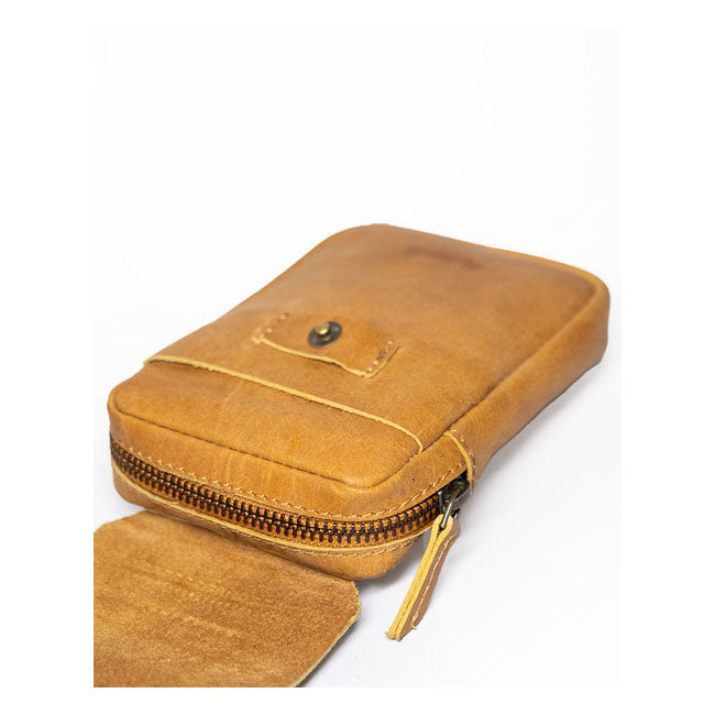 Trip Machine Utility Pouch Vintage Tan Touring Luggage Tripmachine