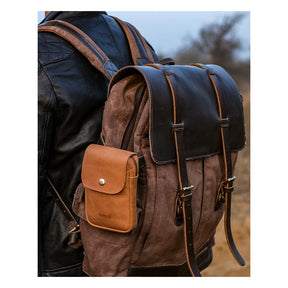Trip Machine Utility Pouch Vintage Tan Touring Luggage Tripmachine