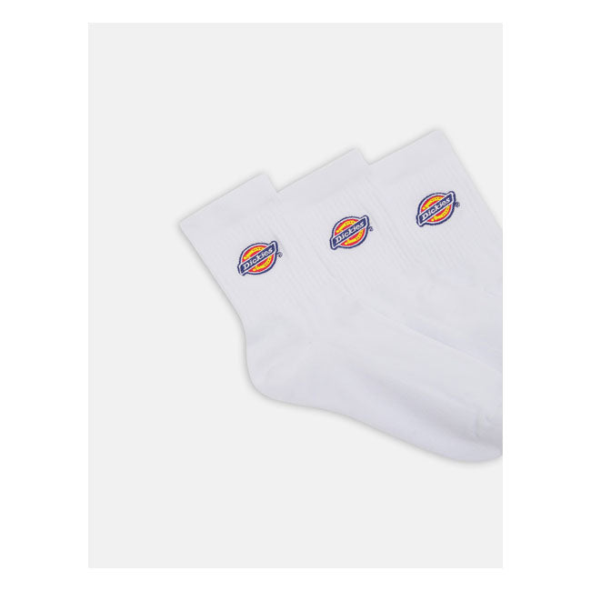 Dickies Valley Grove Mid Sock, White Socks Dickies